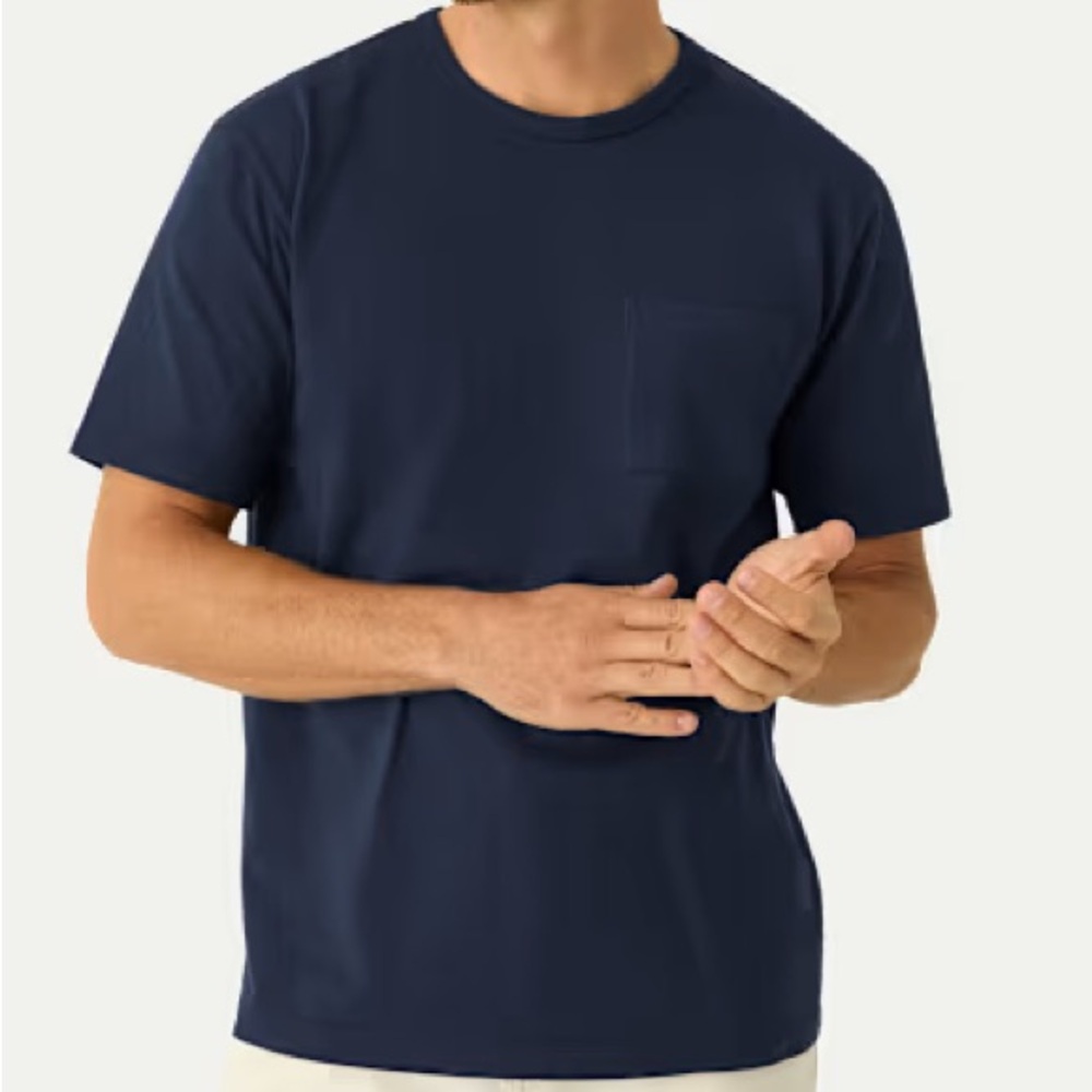 New Bombas Men’s Premium Weight Pocket Crew Neck T-Shirt